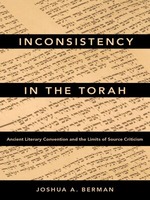 cover image of Inconsistency in the Torah